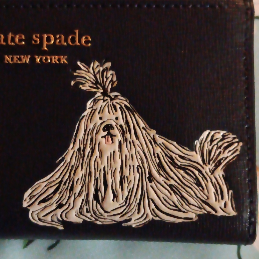 KATE SPATE NWOT SHAGGY SLIM WALLET